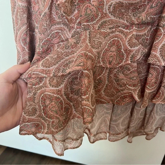The Kooples Printed Ruffle Top- Size 1; Never Worn - Picture 11 of 11